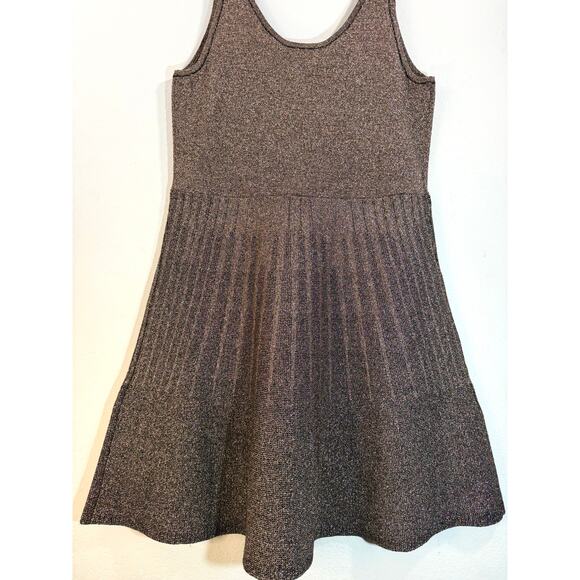 NWT Ann Taylor Holiday Metallic Knit Sleeveless Sweater Dress XL Sparkle Party - Picture 6 of 8